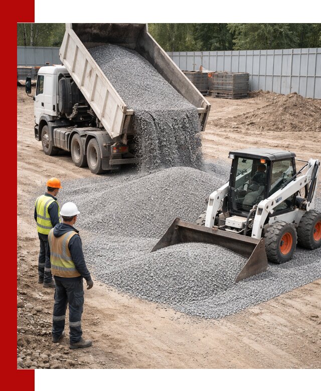 Доставка и продажа гранитного щебня фракции 0-5 в Омске