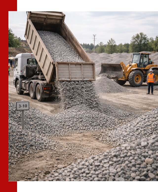 Гранитный щебень фракции 3–10: доставка и продажа в Омске