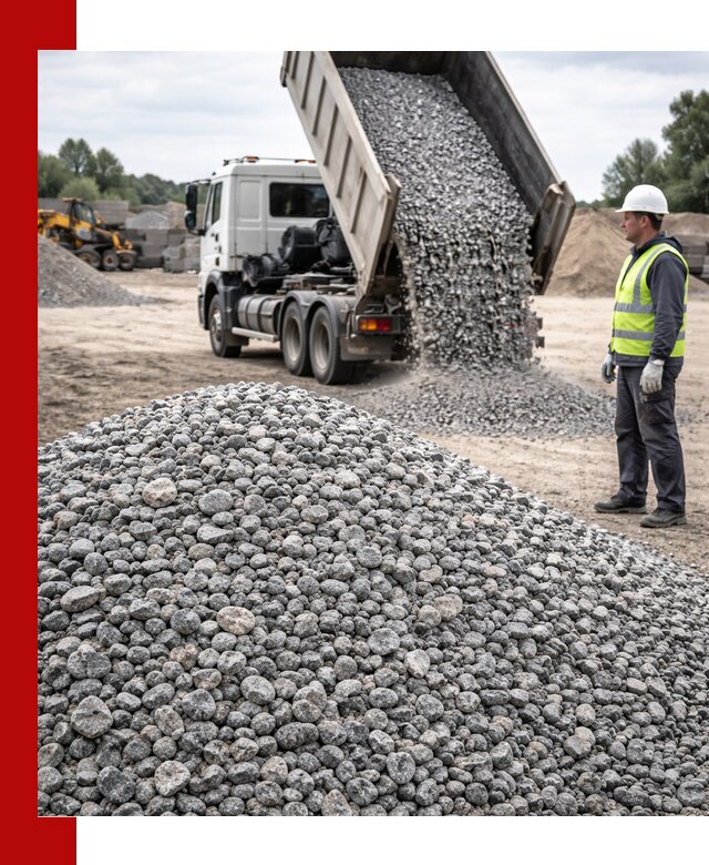 Доставка и продажа гранитного щебня фракции 5-20 в Омске