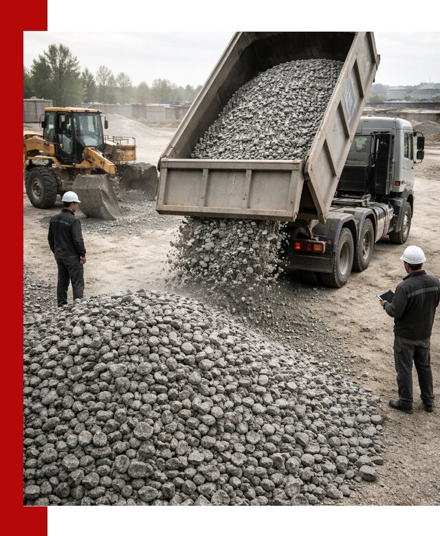 Доставка гранитного щебня фракции 20-40 в Омске