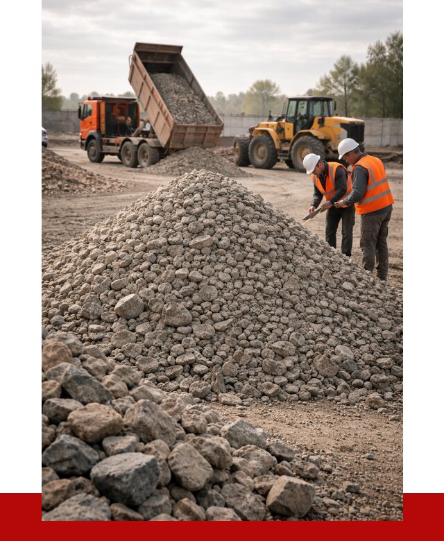 Гранитный щебень фракция 40-70 в Омске от 2592 руб ПРОНЕРУДОмс