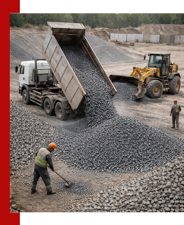 Щебень габбро-диабаз фр. 5-20 с доставкой в Омске