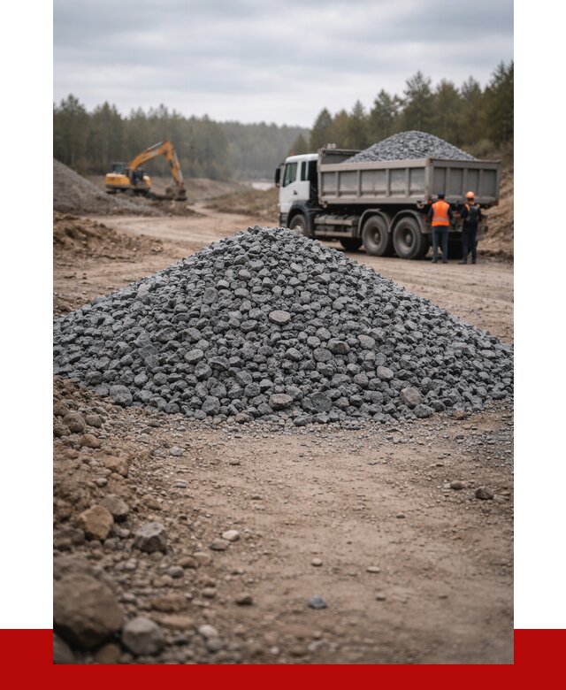 Щебень габбро диабаз фракция 40-70 в Омске от 2281 р-ПРОНЕРУДОмс