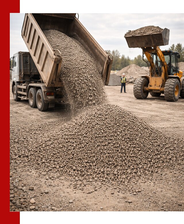 Гравийный щебень фракция 3–10 с доставкой в Омске