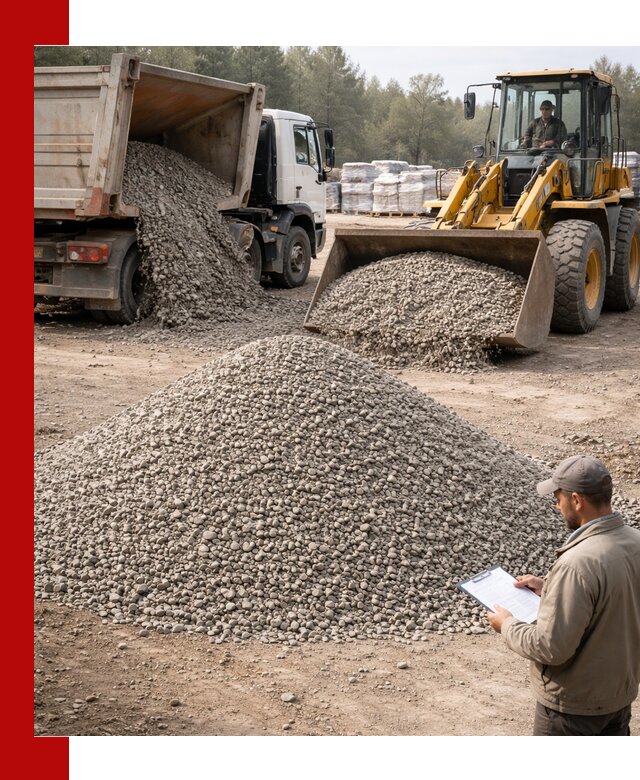 Гравийный щебень фракция 5–10 с доставкой в Омске