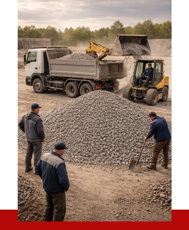 Гравийный щебень фракция 5-20 в Омске от 2489 р. ПРОНЕРУДОмс