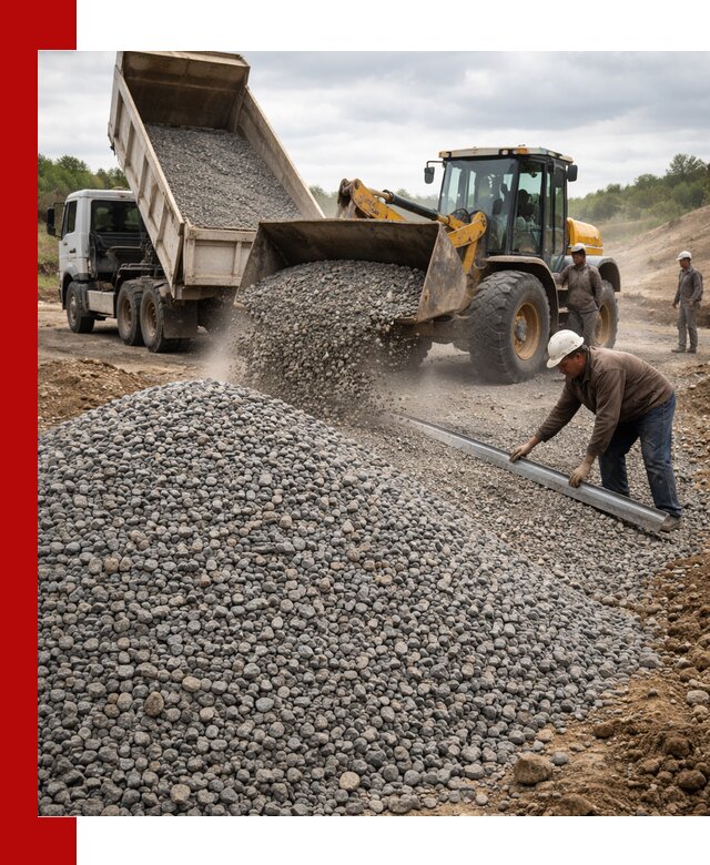 Гравийный щебень фракция 5-20 с доставкой в Омске