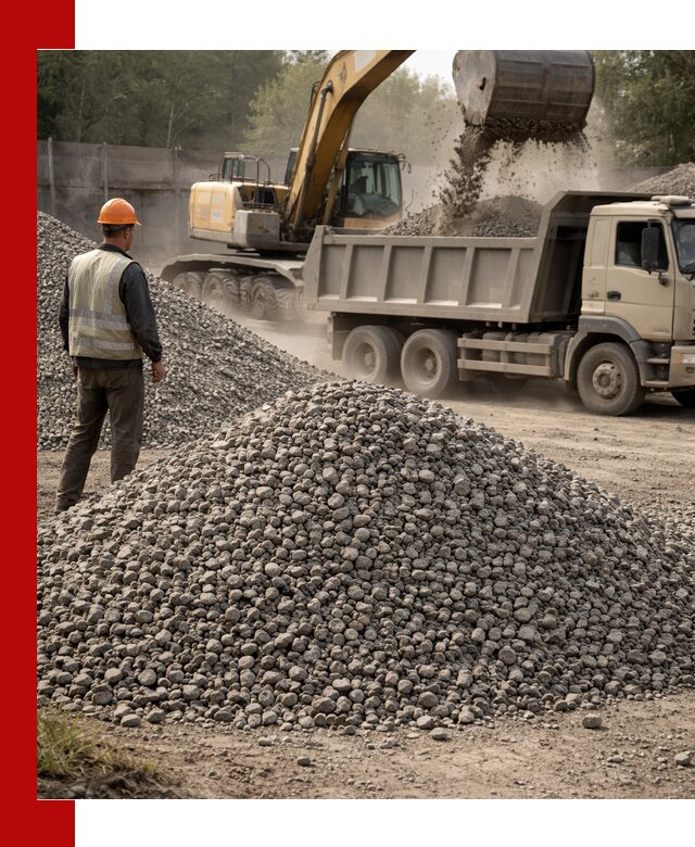Шлаковый щебень фракция 5-20 с доставкой в Омске