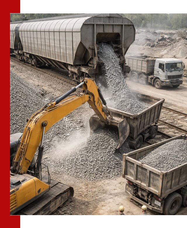 Доставка железнодорожного щебня в Омске крупными партиями быстрого отгруза