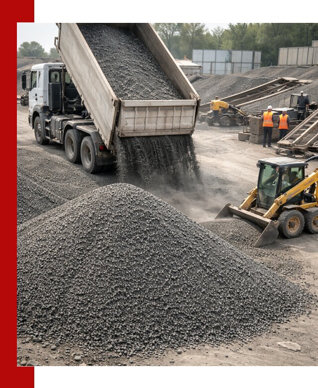 Вторичный щебень фракция 0–5 с доставкой в Омске