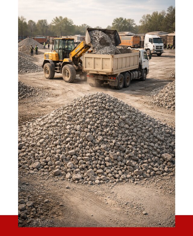 Вторичный щебень фракция 40-70 в Омске от 1804 р, ПРОНЕРУДОмс