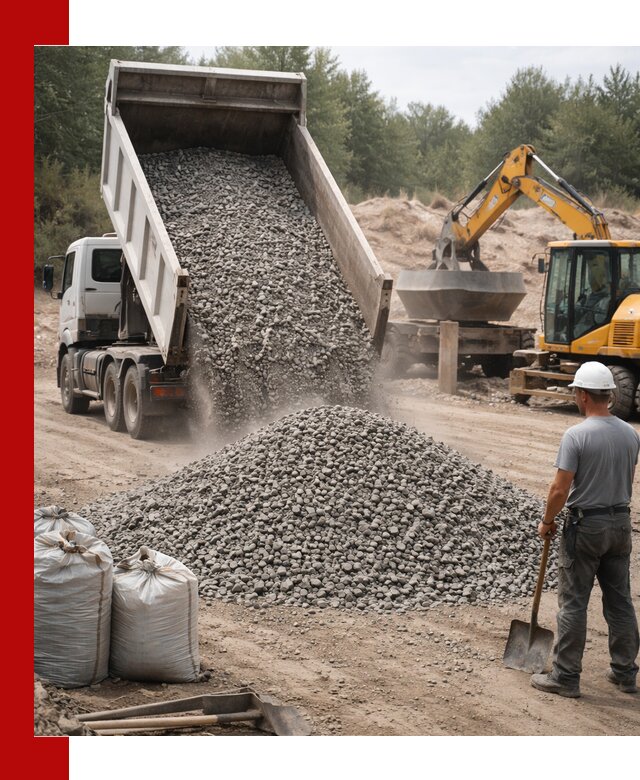 Доставка и продажа бетонного щебня в Омске