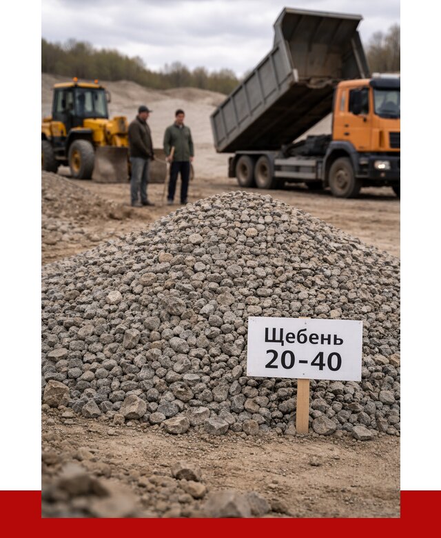 Бетонный щебень фракция 20-40 в Омске от 2540 р. | ПРОНЕРУДОмс