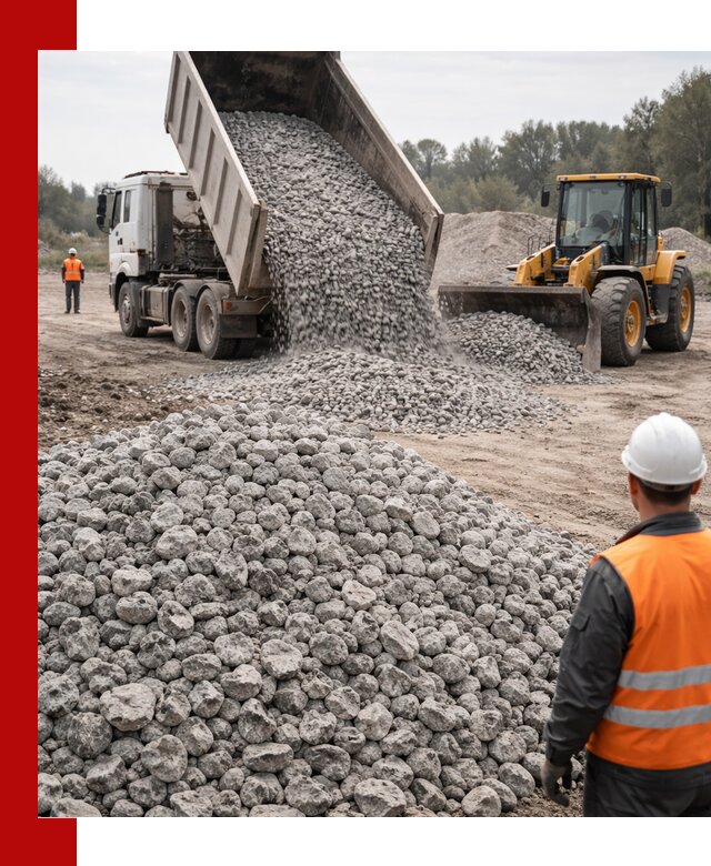 Доставка бетонного щебня фракции 20-40 в Омске