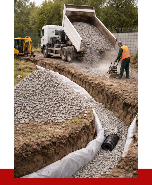 Щебень для дренажа в Омске от 1918 р., ПРОНЕРУДОмс доставка