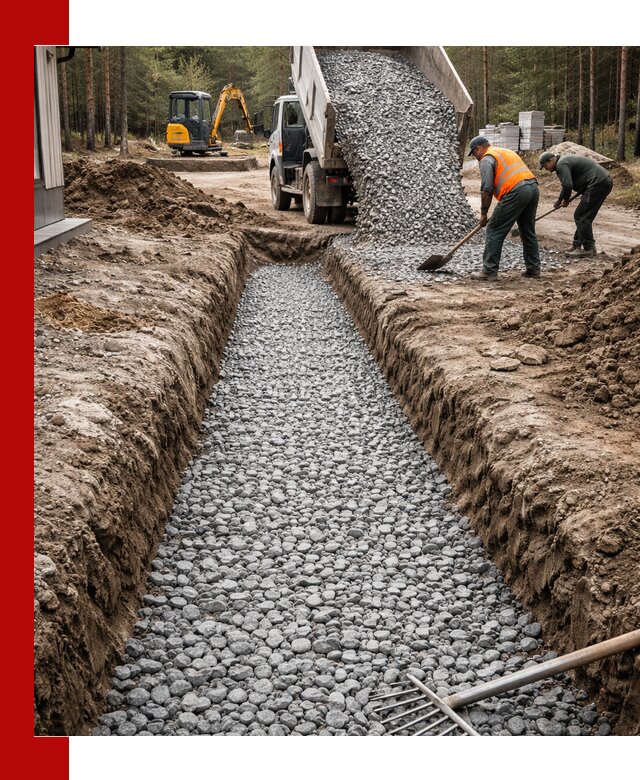 Щебень для дренажа с доставкой в Омске высокого качества