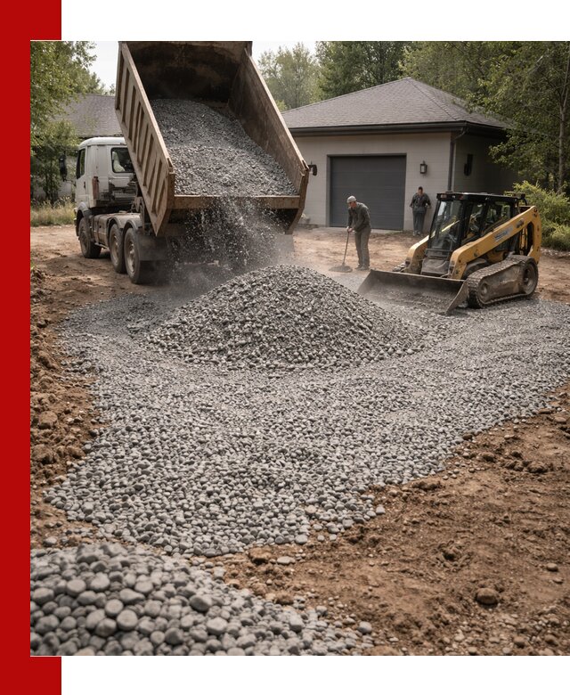 Щебень для парковки в Омске: доставка и укладка качественного материала