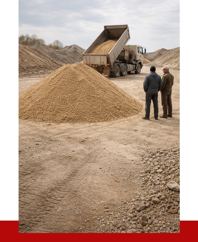 Карьерный песок крупнозернистый в Омске от 8814 р | ПРОНЕРУДОмс