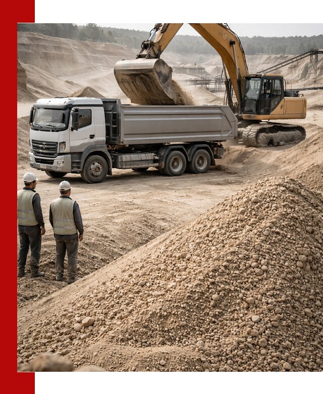 Карьерный крупнозернистый песок с доставкой в Омске