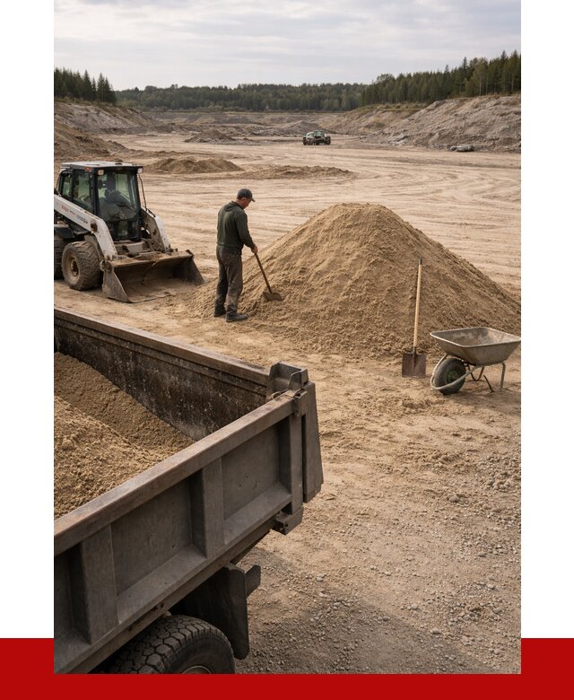 Карьерный песок среднезернистый в Омске, от 2281 р. ПРОНЕРУДОмс