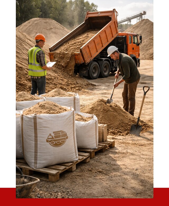 Строительный песок в Омске от 2281 р. с доставкой, ПРОНЕРУДОмс