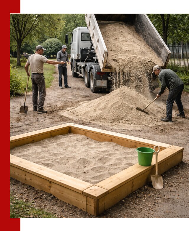Песок для песочницы с доставкой в Омске недорого и чистый