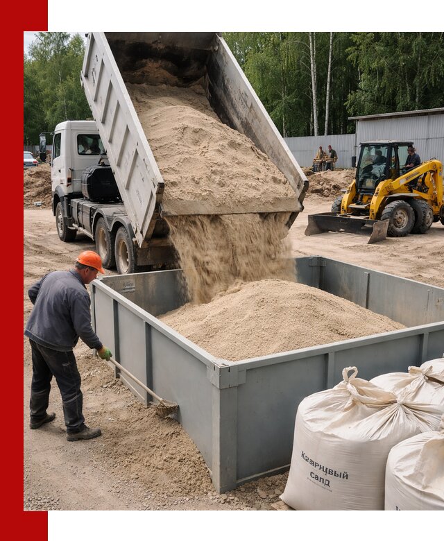 Кварцевый песок для фильтра в Омске — доставка и качество