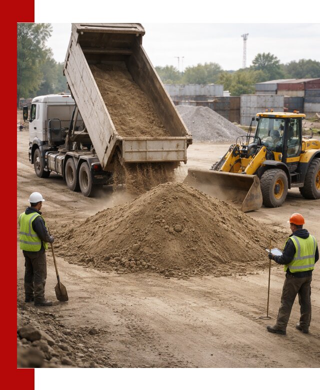 Доставка и продажа пескогрунта оптом и в розницу в Омске