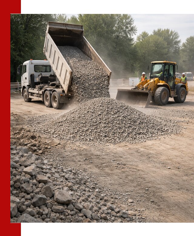 Гравий фракция 5–20 доставка в Омске оптом и в розницу