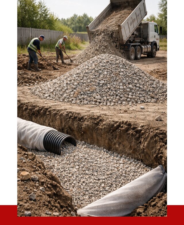 Гравий для дренажа в Омске от 2281 р., доставка ПРОНЕРУДОмс