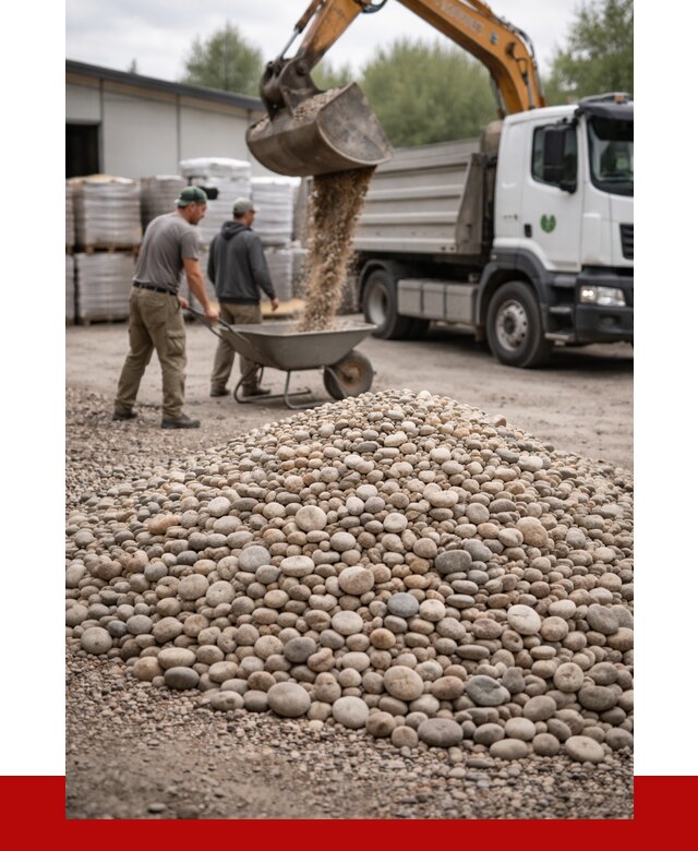 Галька декоративная в Омске от 3318 р. за куб | ПРОНЕРУДОмс