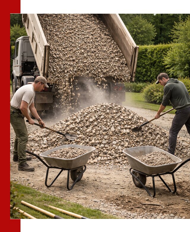 Доставка и продажа декоративной гальки в Омске