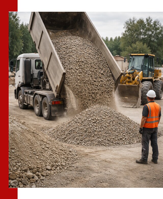 Доставка щпс в Омске — щебеночно-песчаная смесь под заборы и дорожки