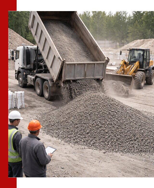 Доставка и продажа гранитного отсева 0-10 в Омске