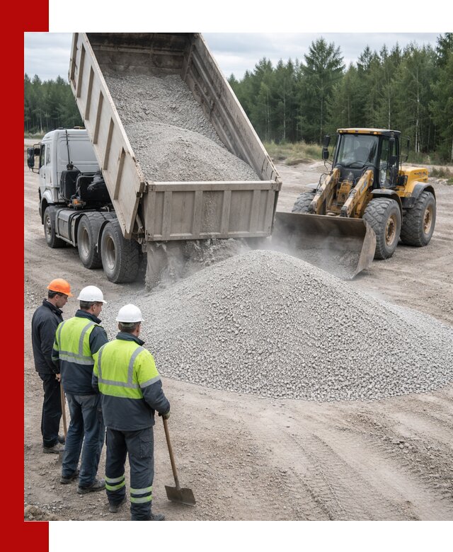 Известняковый отсев 0-5 доставка в Омске быстро и выгодно