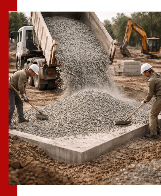 Доставка и продажа отсева для бетона в Омске