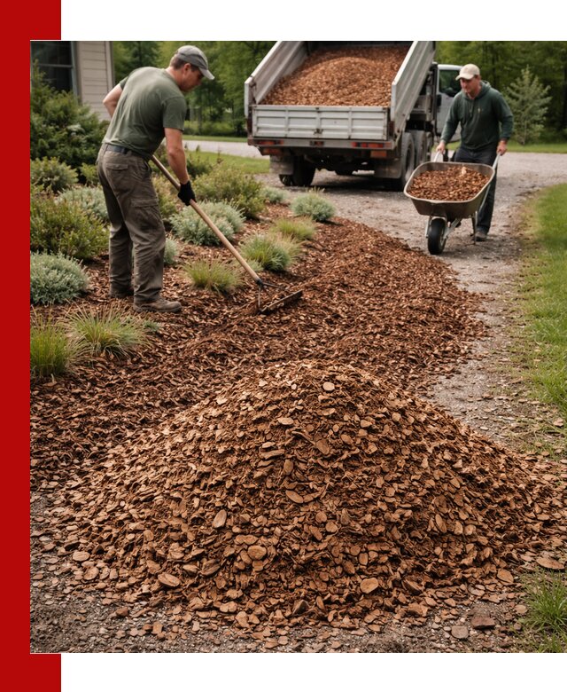 Крошка для мульчирования с доставкой в Омске