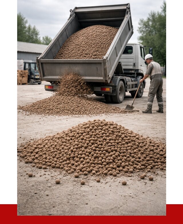 Керамзит с доставкой в Омске от 4355 р. за м3 | ПРОНЕРУДОмс