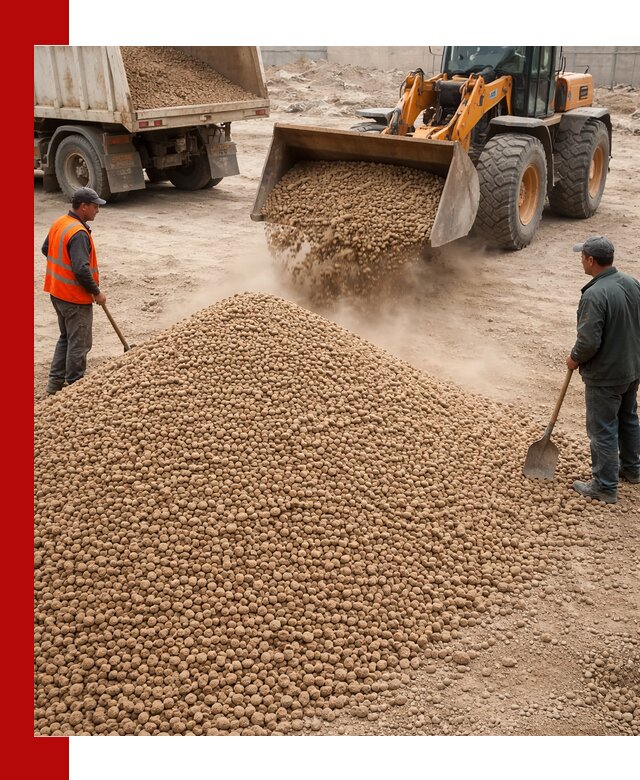 Керамзит фракция 10-20 с доставкой в Омске