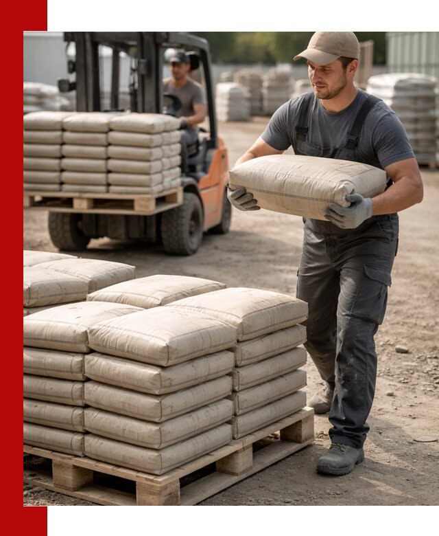 Доставка цемента в мешках оптом и в розницу в Омске