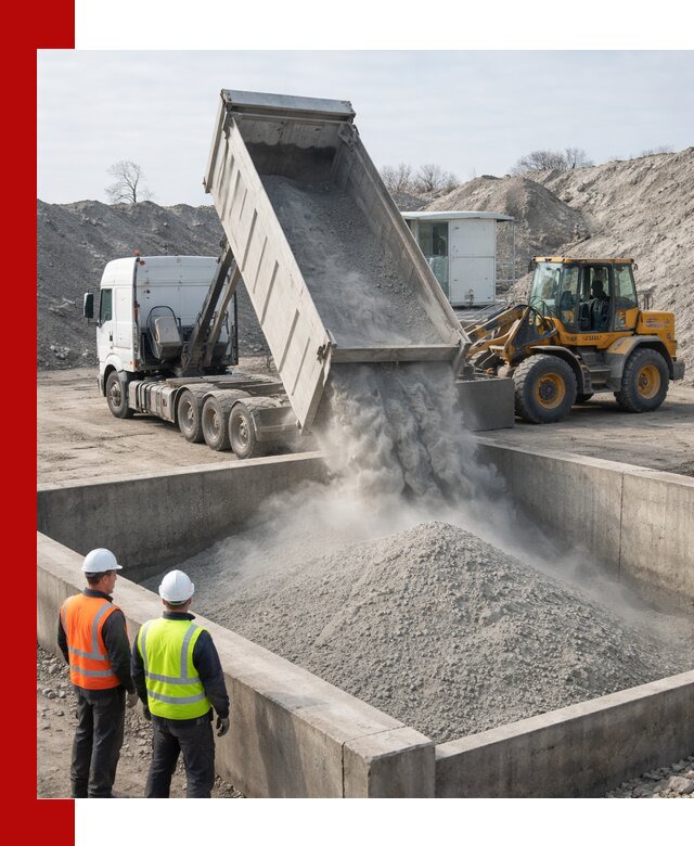 Доставка цемента навалом в Омске крупными партиями