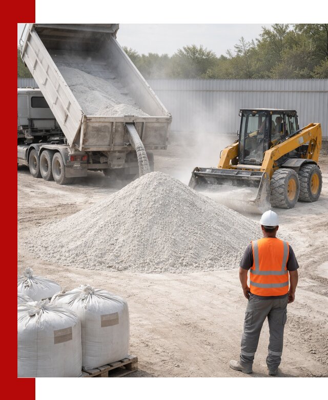 Доставка и продажа известняковой муки в Омске