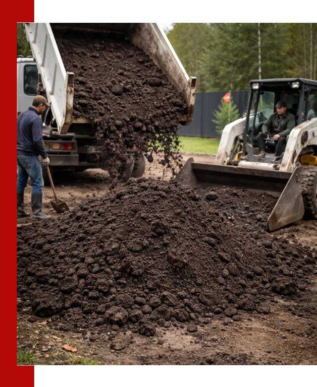 Плодородный грунт с доставкой в Омске для садов и огородов