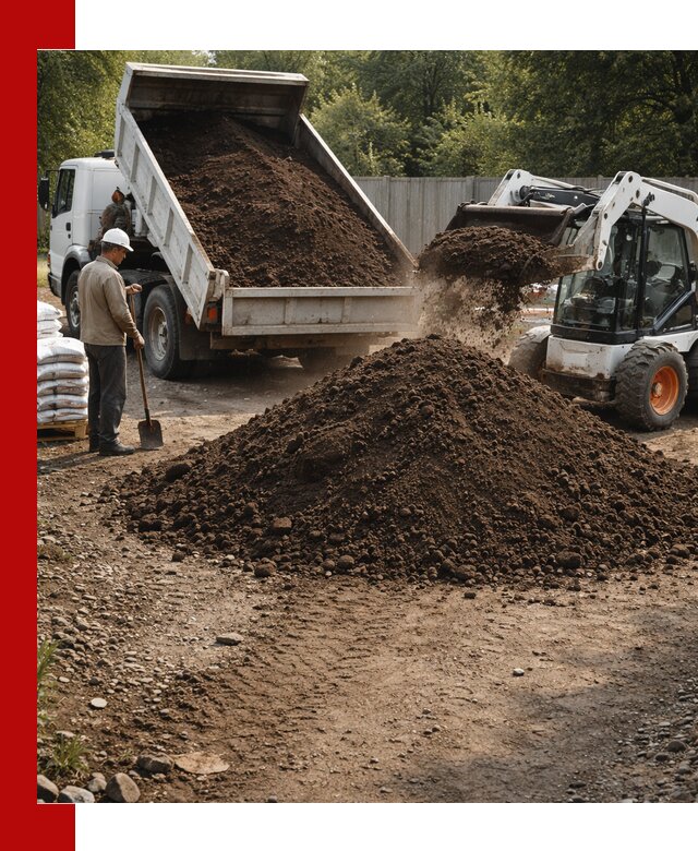 Доставка растительного грунта в Омске от производителя оптом и в розницу