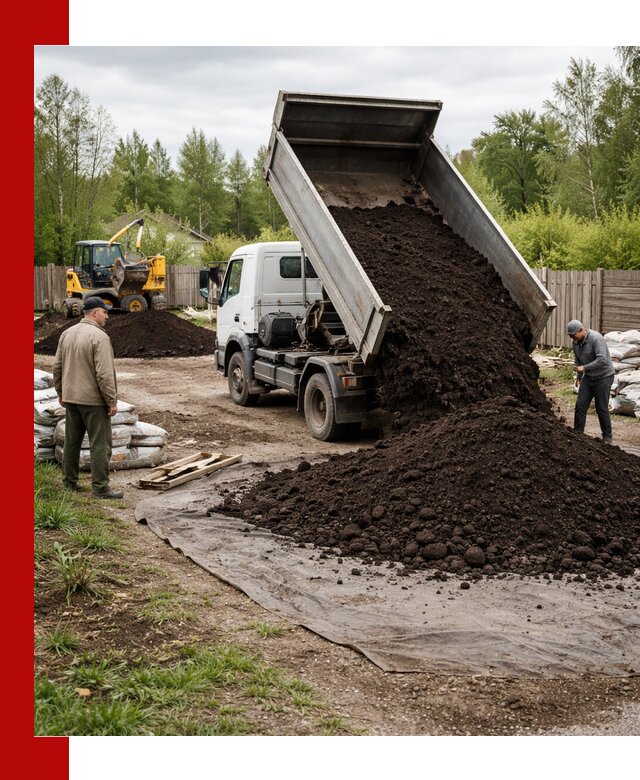 Доставка качественного почвогрунта в Омске оптом и в розницу