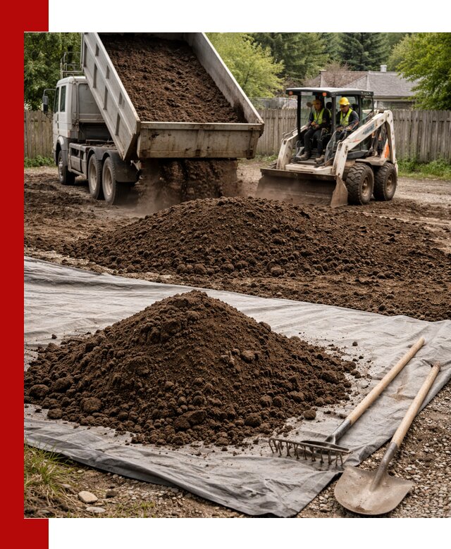 Грунт для отсыпки участка с доставкой в Омске