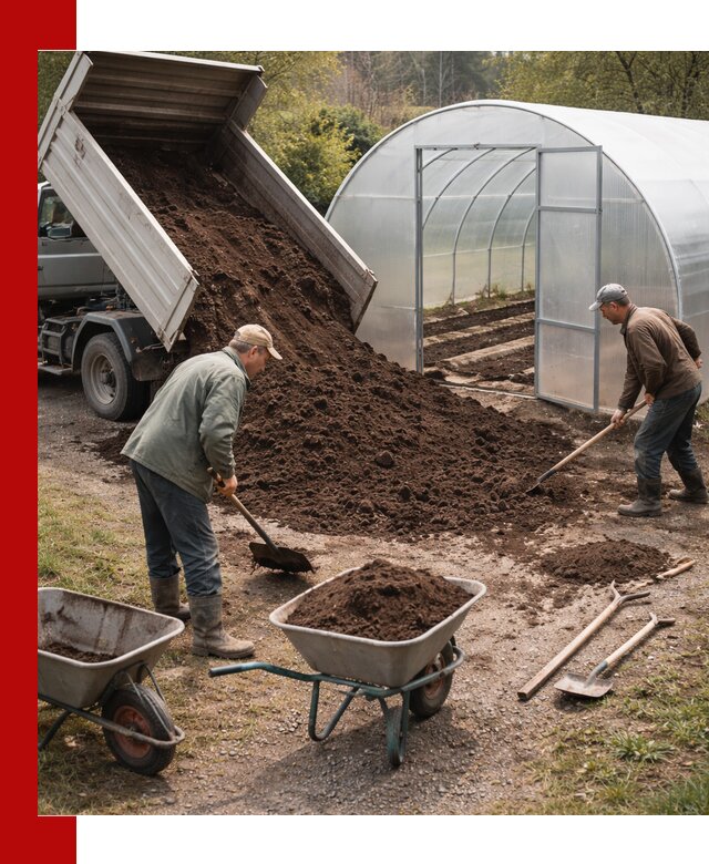 Грунт для теплицы с доставкой в Омске — плодородный субстрат под растения