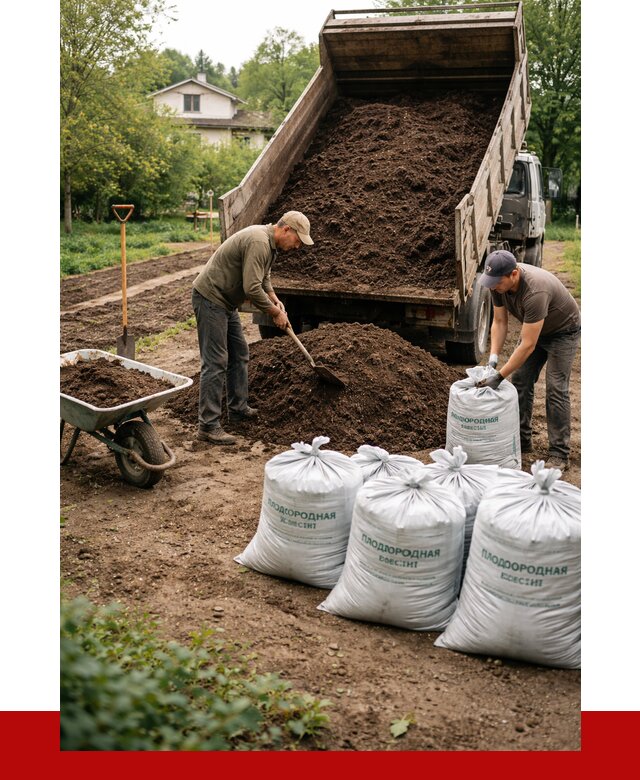 Плодородная смесь в Омске от 4355 р./куб с доставкой | ПРОНЕРУДОмс
