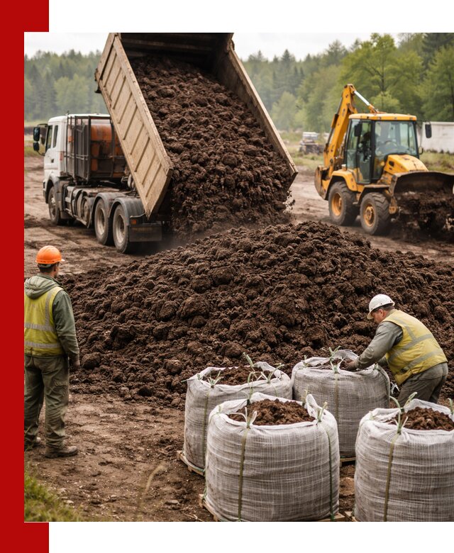 Доставка нейтрального торфа в Омске оптом и в розницу