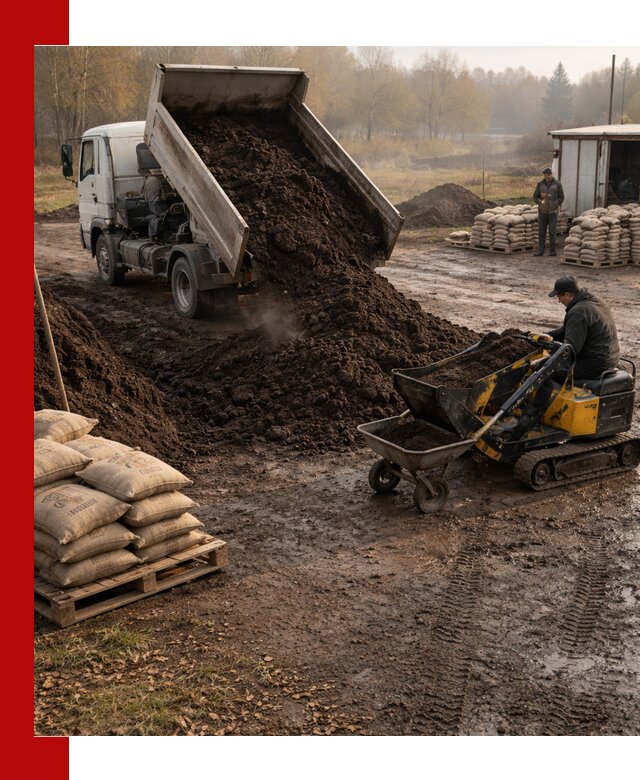 Кислый торф в доставке по выгодным ценам в Омске